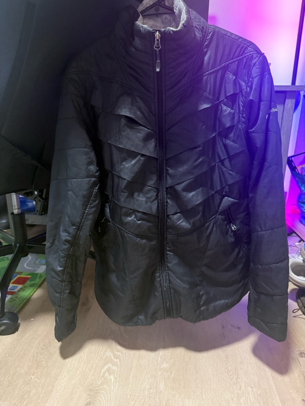 Columbia Black Quilted Insulated Jacket